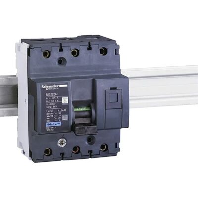 Schneider Electric Modèle NG125 3P Disjoncteur Miniature - Type C 50kA - Publicité Schneider Electric Modèle NG125 3P Disjoncteur Miniature - Type C 50kA - Publicité