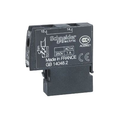 Schneider Electric 19059 Auxiliary Contact - Signal Fault - Black Schneider Electric 19059 Auxiliary Contact - Signal Fault - Black