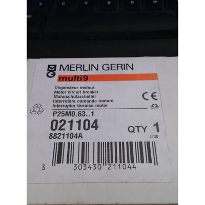 Schneider Electric P25M - Interruptor de protección de motor - 1A - 3P - IP20 - 21104 Schneider Electric P25M - Interruptor de protección de motor - 1A - 3P - IP20 - 21104