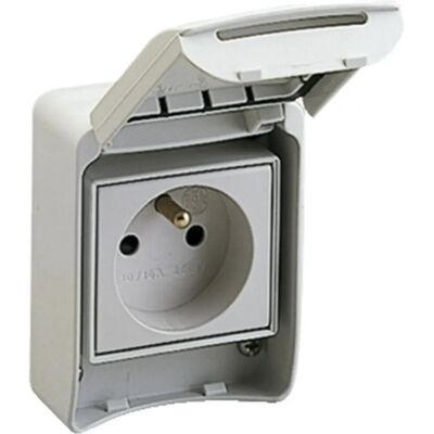 Schneider Electric 81140 Prise de courant IP65 Gris 10-16A - Publicité Schneider Electric 81140 Prise de courant IP65 Gris 10-16A - Publicité