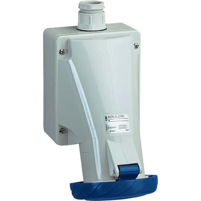 Schneider Electric 83154 Wasserdichte Außensteckdose - 16A, 3-polig Schneider Electric 83154 Wasserdichte Außensteckdose - 16A, 3-polig