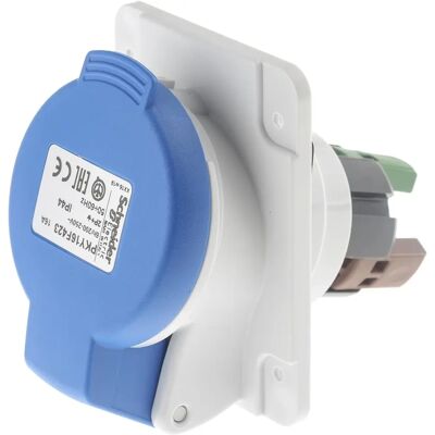 Connecteur d'alimentation industriel Schneider Electric femelle - IP44 - 16A - Publicité Connecteur d'alimentation industriel Schneider Electric femelle - IP44 - 16A - Publicité