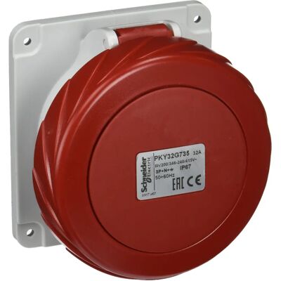 Schneider Electric PKY32G735 - Industriesteckdose - IP67, 32A, 3P+N+E Schneider Electric PKY32G735 - Industriesteckdose - IP67, 32A, 3P+N+E