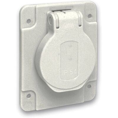 Schneider Electric PKS61G Graue Wandsteckdose - IP54 Einbaubuchse Schneider Electric PKS61G Graue Wandsteckdose - IP54 Einbaubuchse