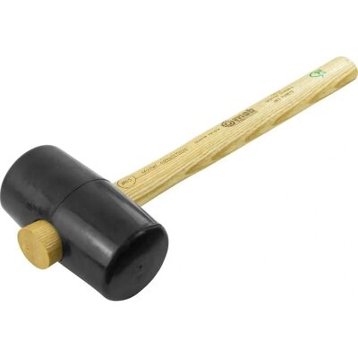 MOB Rubberhamer - Kegelvormig eschenhouten steel - 68 Shore A MOB Rubberhamer - Kegelvormig eschenhouten steel - 68 Shore A