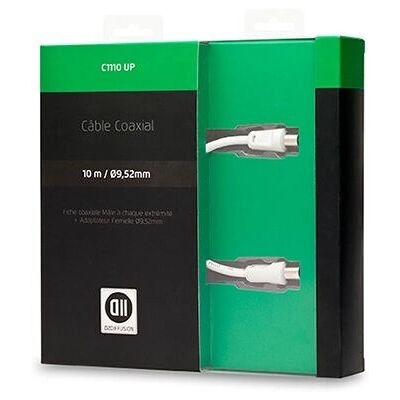 D2 Diffusion - D2COAX1000 - 10 m - Weiß - Koaxialkabel D2 Diffusion - D2COAX1000 - 10 m - Weiß - Koaxialkabel