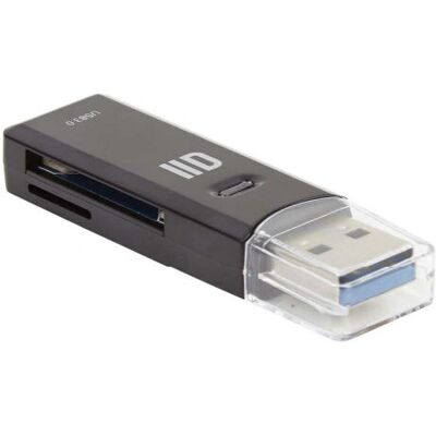 Lecteur de cartes D2 Diffusion D2LECSDUSB3 - USB 3.2 Gen 1 - Noir - Publicité Lecteur de cartes D2 Diffusion D2LECSDUSB3 - USB 3.2 Gen 1 - Noir - Publicité