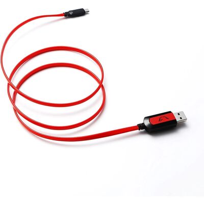 Câble USB WE 1m - USB A à USB C - Rouge et Noir - Publicité Câble USB WE 1m - USB A à USB C - Rouge et Noir - Publicité