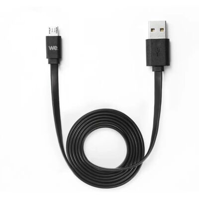 WE - WEUSBMICROPLREV100N - USB A-Micro-B - 1m - USB cable - Publicité WE - WEUSBMICROPLREV100N - USB A-Micro-B - 1m - USB cable - Publicité