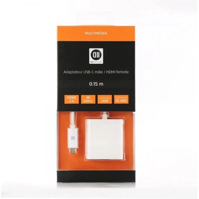 D2 Diffusion - D2USBCHDMIFADP - Blanc - Graphics adapter - Publicité D2 Diffusion - D2USBCHDMIFADP - Blanc - Graphics adapter - Publicité