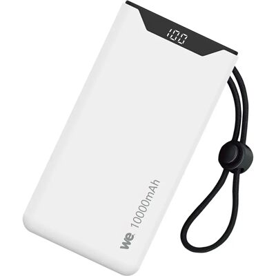 WE Externe 18W 10.000mAh Power Bank USB A/C Weiß WE Externe 18W 10.000mAh Power Bank USB A/C Weiß