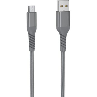 WE - Câble USB-Micro - 2 m - Nylon-Kevlar tressé - Cable - Publicité WE - Câble USB-Micro - 2 m - Nylon-Kevlar tressé - Cable - Publicité