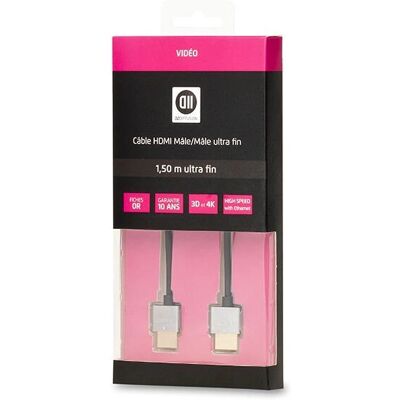 D2 Diffusion - D2HDMI150UF - 1,5 m - câble HDMI - Publicité D2 Diffusion - D2HDMI150UF - 1,5 m - câble HDMI - Publicité