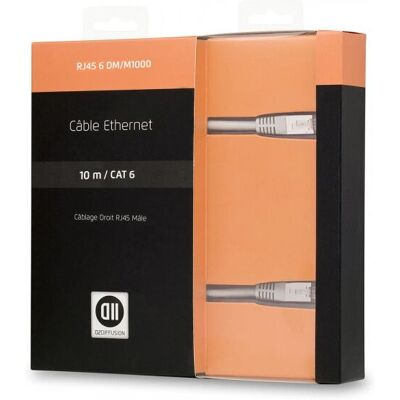 D2 Diffusion - D2RJ45D1000 - Blanc - Câble réseau - Publicité D2 Diffusion - D2RJ45D1000 - Blanc - Câble réseau - Publicité