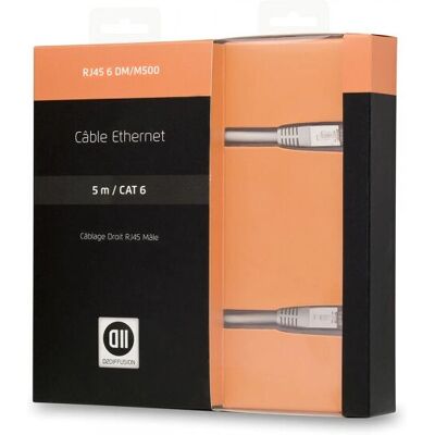 D2 Diffusion - D2RJ45D500 - 5 m - Cat6 - câble réseau - Publicité D2 Diffusion - D2RJ45D500 - 5 m - Cat6 - câble réseau - Publicité