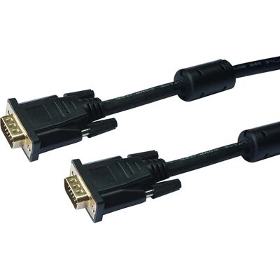 Câble VGA LINEAIRE XPCHD166G - 5 m - Noir - Publicité Câble VGA LINEAIRE XPCHD166G - 5 m - Noir - Publicité