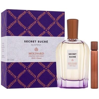 Molinard Secret Sucré Eau de Parfum - Unisex, 90ml + 7,5ml Viaggio Molinard Secret Sucré Eau de Parfum - Unisex, 90ml + 7,5ml Viaggio