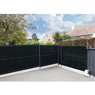 Kit de Clôture Occultante NATURE - Noir - PVC anti-UV - 1,225x2,50m - Publicité Kit de Clôture Occultante NATURE - Noir - PVC anti-UV - 1,225x2,50m - Publicité