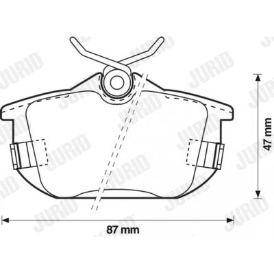 Mitsubishi Bremsbelagte - Bak for Carisma, Colt, Lancer, Space Star Mitsubishi Bremsbelagte - Bak for Carisma, Colt, Lancer, Space Star