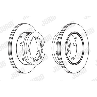 JURID Disco freno Mercedes-Benz Volkswagen - Ventilato 285x22mm JURID Disco freno Mercedes-Benz Volkswagen - Ventilato 285x22mm