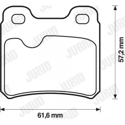 JURID 571407J Juego de pastillas de freno para Opel, Saab, Vauxhall - Pastillas JURID 571407J Juego de pastillas de freno para Opel, Saab, Vauxhall - Pastillas