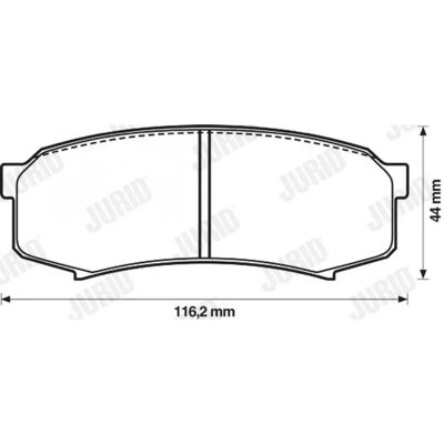 Jurid Pajero Fortuner Land - Brake Pads Jurid Pajero Fortuner Land - Brake Pads