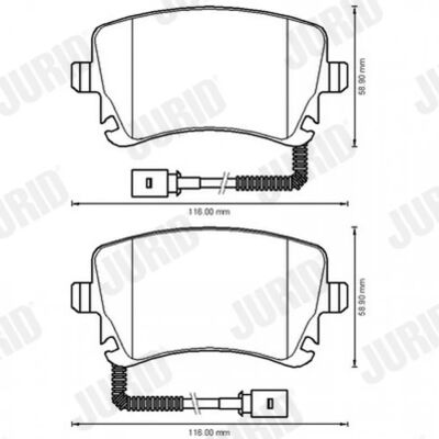Jurid Phaeton Brake Pads - Brake Pads, Disc Brake Jurid Phaeton Brake Pads - Brake Pads, Disc Brake