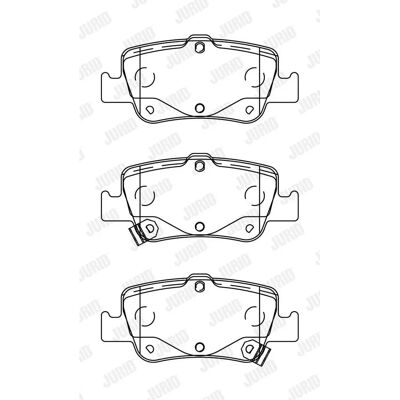 Jurid Pastillas de freno traseras para Toyota Auris y Corolla - Juego de discos Jurid Pastillas de freno traseras para Toyota Auris y Corolla - Juego de discos