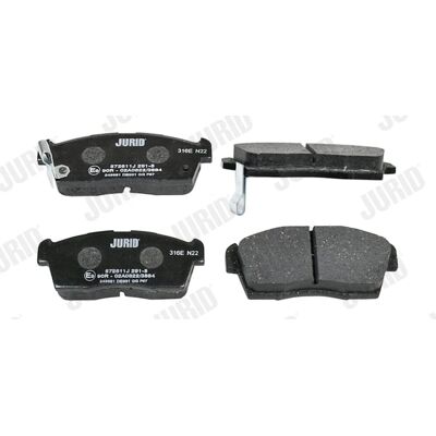 JURID 572611J Remblokkenset voor Suzuki Alto VI - Slijtage-indicator JURID 572611J Remblokkenset voor Suzuki Alto VI - Slijtage-indicator