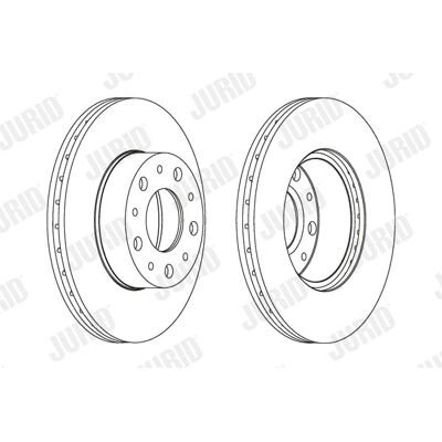 Αερόψυκτη δισκόπλακα JURID 561984JC - Disc Brake Αερόψυκτη δισκόπλακα JURID 561984JC - Disc Brake