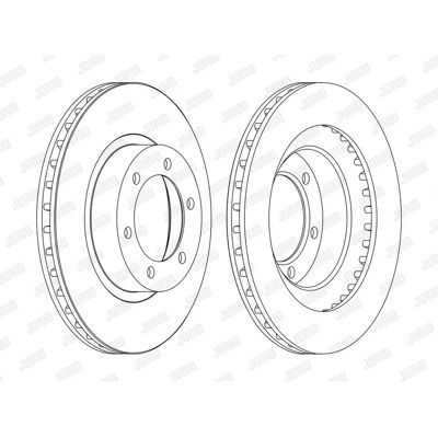 JURID Land Cruiser Prado 120, 150 Bremsscheibe JURID Land Cruiser Prado 120, 150 Bremsscheibe
