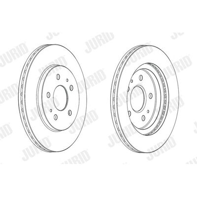 JURID DAIHATSU & TOYOTA 22mm Αερόφρενο - Δίσκος φρένου JURID DAIHATSU & TOYOTA 22mm Αερόφρενο - Δίσκος φρένου