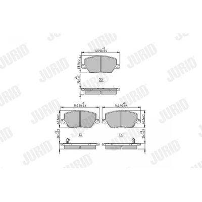 Jurid BPFI1044 - Pastiglie freno per Fiat 500X, Jeep Compass, Renegade Jurid BPFI1044 - Pastiglie freno per Fiat 500X, Jeep Compass, Renegade