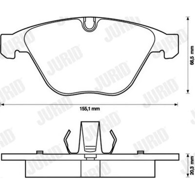 Jurid BMW 3er, 5er, X1, Z4 - Bremsbeläge Jurid BMW 3er, 5er, X1, Z4 - Bremsbeläge