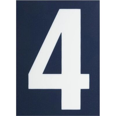 Novap Kunststoff Briefkasten Nummer 4 - Briefkasten Nummernschild Novap Kunststoff Briefkasten Nummer 4 - Briefkasten Nummernschild