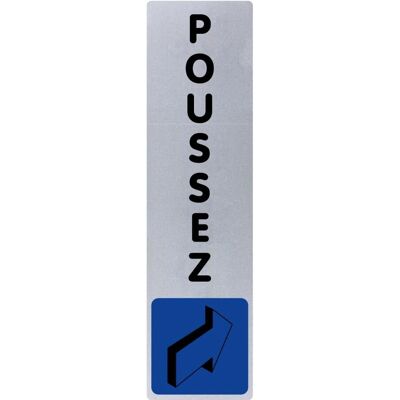 NOVAP Schild - Poussez - Blau - Sign Plate NOVAP Schild - Poussez - Blau - Sign Plate