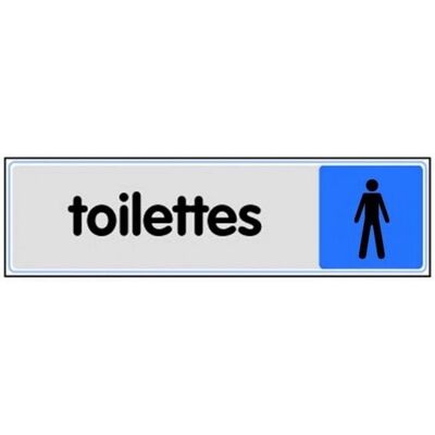 Novap Männer-Toilettenschild - Plexiglas 170x45mm Novap Männer-Toilettenschild - Plexiglas 170x45mm