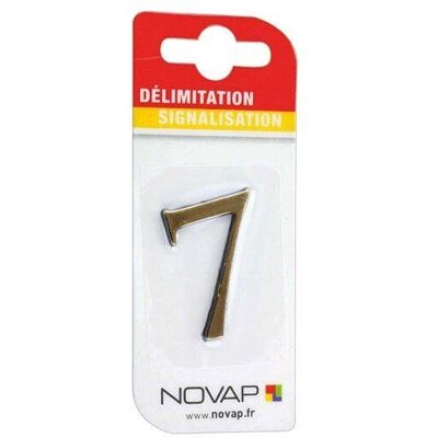 NOVAP Nummer 7 Relief-Kunststoffaufkleber - Goldfarben NOVAP Nummer 7 Relief-Kunststoffaufkleber - Goldfarben