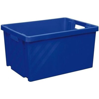 Box de stockage bleue Novap - 30L empilable en polypropylène Box de stockage bleue Novap - 30L empilable en polypropylène