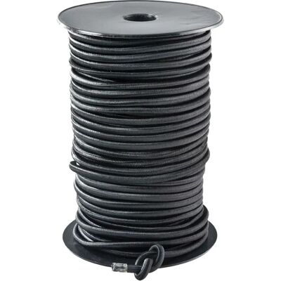 Corderies Tournonaises - Cuerda elástica - 6 mm - Negro - Uso intenso Corderies Tournonaises - Cuerda elástica - 6 mm - Negro - Uso intenso