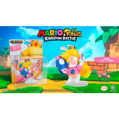 Figurine PVC Mario + Rabbids Kingdom Battle Rabbid-Peach - 8cm - Publicité Figurine PVC Mario + Rabbids Kingdom Battle Rabbid-Peach - 8cm - Publicité