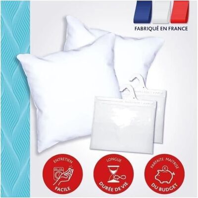Cuscino Bianco DODO - 60 x 60 cm - 2 Unità Cuscino Bianco DODO - 60 x 60 cm - 2 Unità