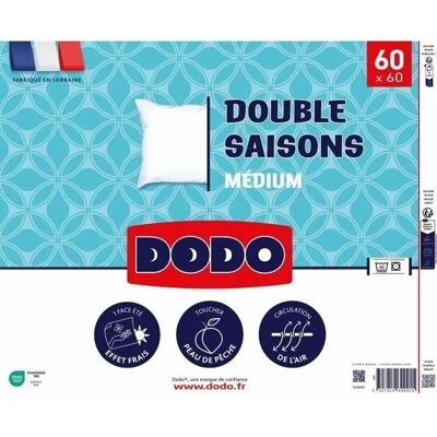 DODO VOLUPT'AIR Weiße 60 x 60 cm Kissen - Doppelsaison, Mikrofaserbezug DODO VOLUPT'AIR Weiße 60 x 60 cm Kissen - Doppelsaison, Mikrofaserbezug