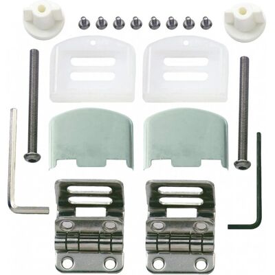 Olfa - Tradition Europe - Chrome Abdeckungen - 2 Scharniere - Hinges Kit Olfa - Tradition Europe - Chrome Abdeckungen - 2 Scharniere - Hinges Kit