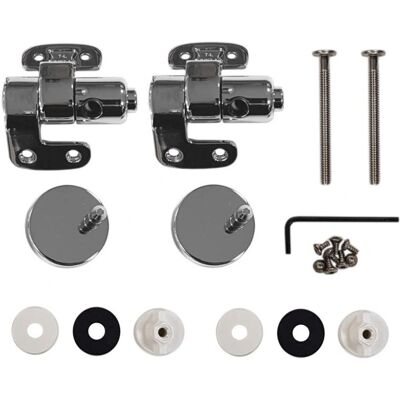 Kit de bisagras para asiento de inodoro - Blanco - Kit de bisagras para asiento de inodoro Kit de bisagras para asiento de inodoro - Blanco - Kit de bisagras para asiento de inodoro
