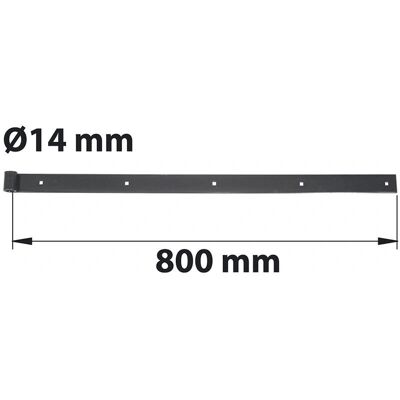 AFBAT D14 35X4 Stahl-Scharnier - Schwarz AFBAT D14 35X4 Stahl-Scharnier - Schwarz