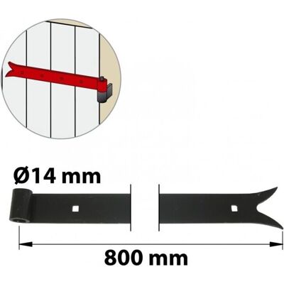 AFBAT - Cerniera in acciaio 35x800x22mm - Cerniere AFBAT - Cerniera in acciaio 35x800x22mm - Cerniere