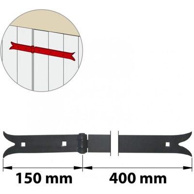 Cerniere in Acciaio AFBAT 550mm - Cerniere Cerniere in Acciaio AFBAT 550mm - Cerniere