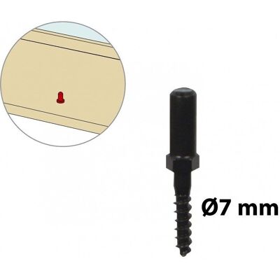 AFBAT Fissaggio in acciaio - H.65 x L.10 x P.10 mm - Per persiane AFBAT Fissaggio in acciaio - H.65 x L.10 x P.10 mm - Per persiane