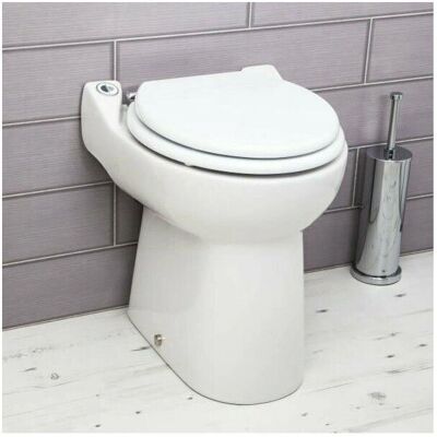 Sanicompact Bianco con Pompa - WC Compatto, Silenzioso, 3m Evacuazione Sanicompact Bianco con Pompa - WC Compatto, Silenzioso, 3m Evacuazione
